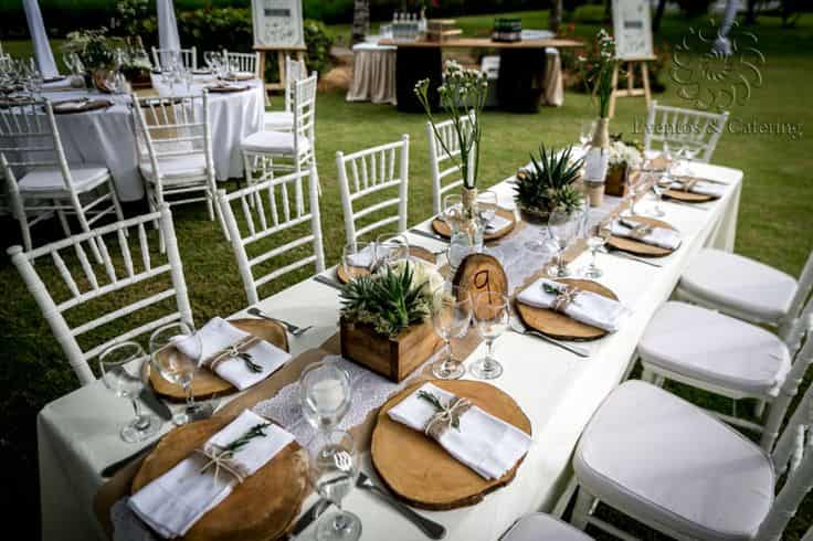 Montaje de mesa premium para celebraciones